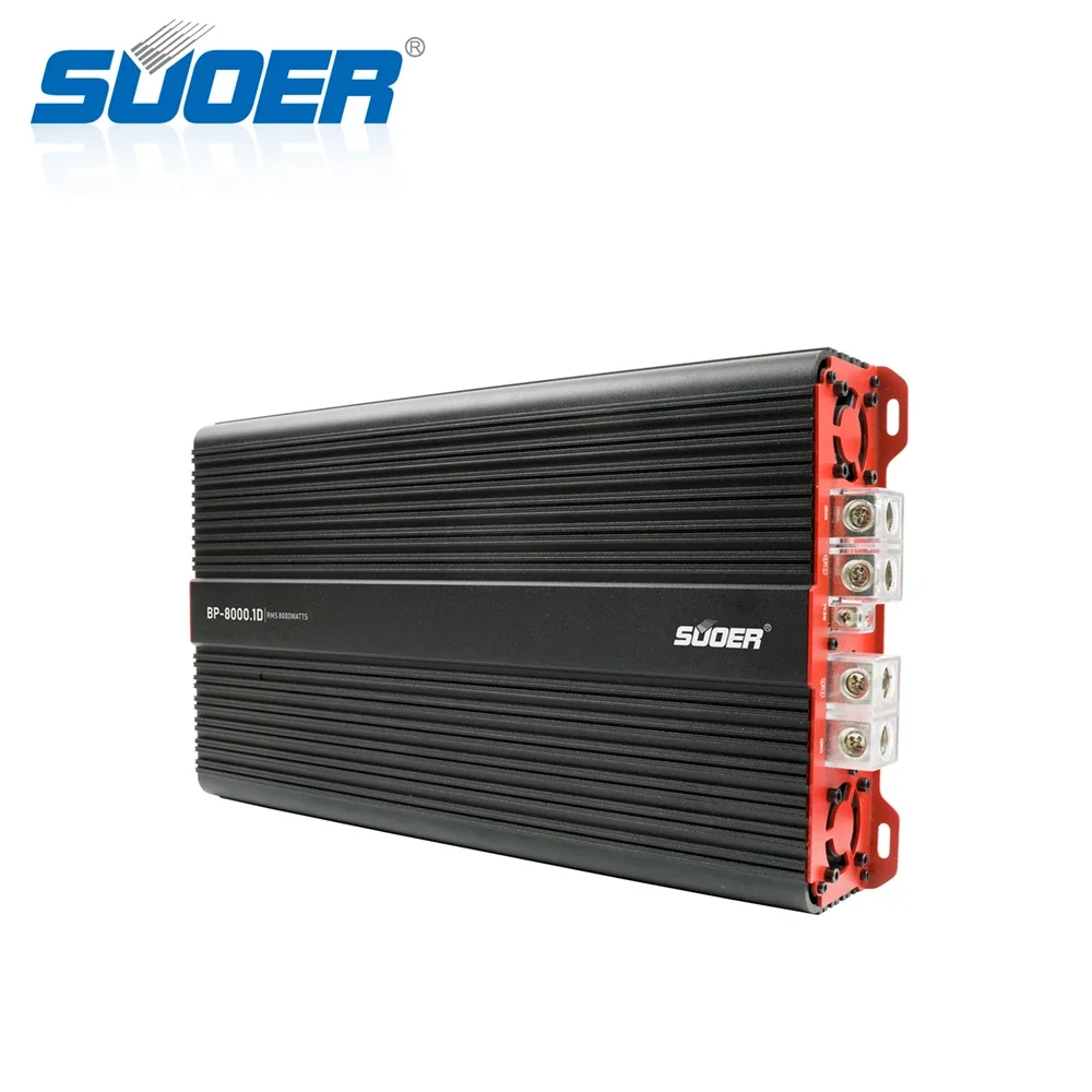 Suoer BP-8000 24000W monobloque gran potencia rms 8000 vatios amplificador de coche profesional