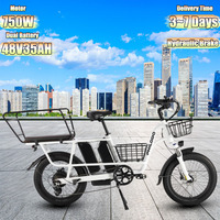 PHILODO Traveller Electric Bicycle 1000W Peak Power 48V35AH Traveller Cargo Electric Bike Dual Hydraulic Disc Brake Family Ebike