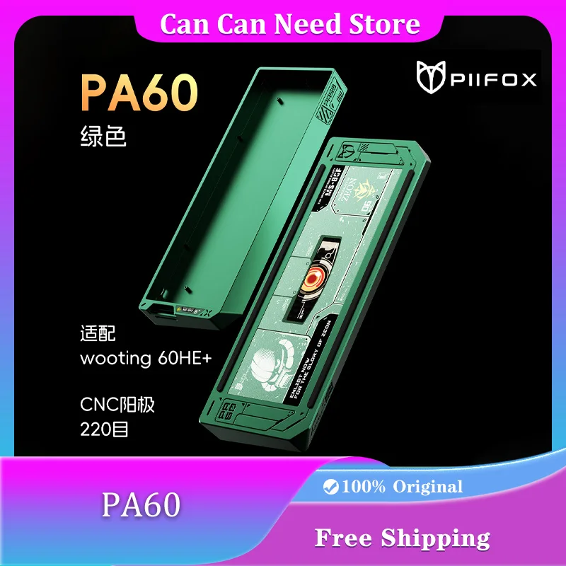 

PIIFOX PA60 Keyboard Case Made of Aluminum 220grit Anodizing Suitable for WOOTING 60HE MADLIONS MAD60 GH60 PC Accessories
