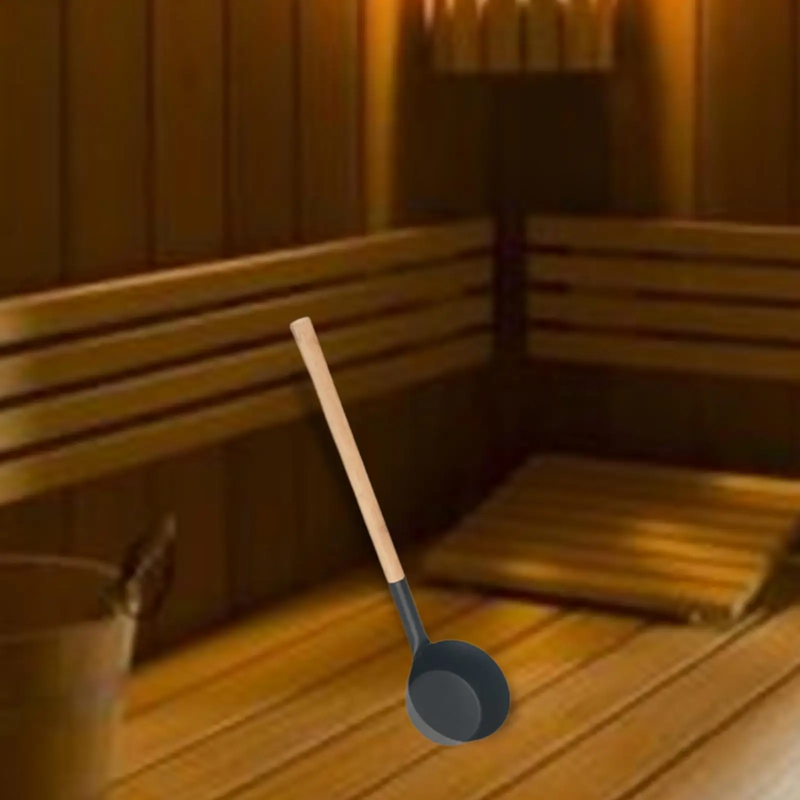 

Sauna Ladle Large Capacity Home Practical Steam Room Wood Handle Bathroom Water Dipper Sauna Water Ladle Sauna Room Accessories