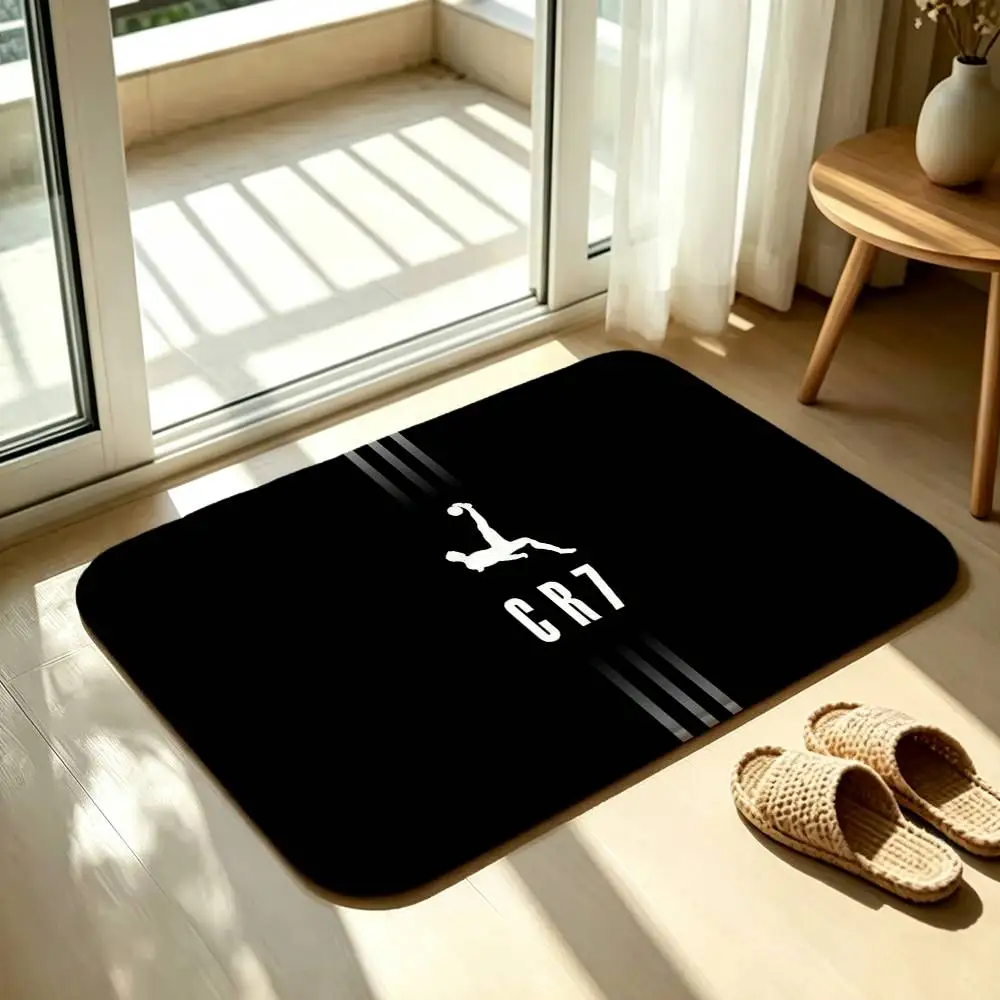 Football C-Cristiano R-Ronaldo 7 Floor Mat Soft Non Slip for Entry Door Bathroom Indoor Home Decorative Carpet