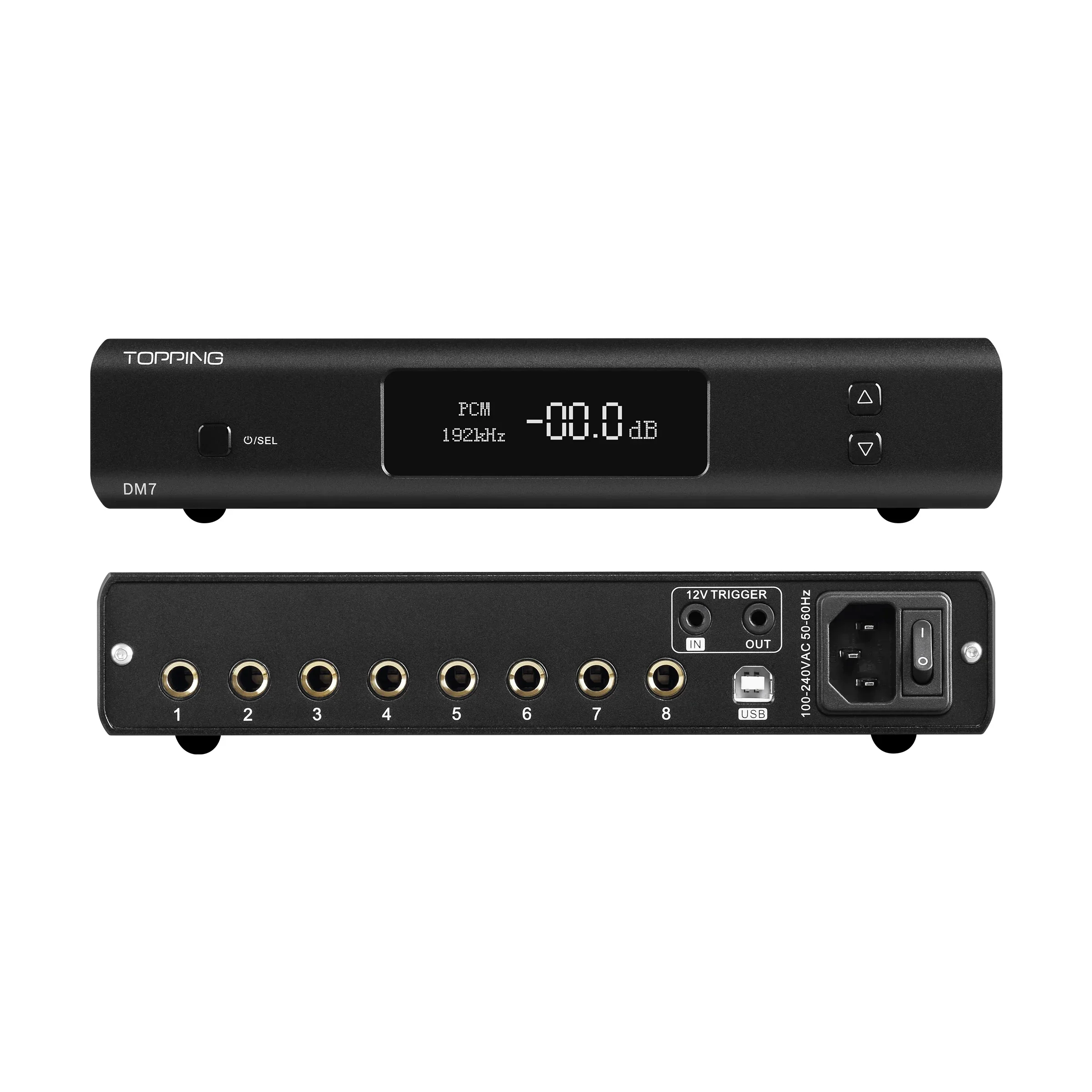 Penjualan Terlaris 2025 Topping DM7 ES9038PRO DAC USB Balanado De 8 Canais