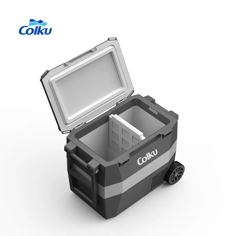 

Умный мини-холодильник 12В, 57 л, портативный, для автомобиля и кемпинга, на аккумуляторе, уличный морозильник из пластика