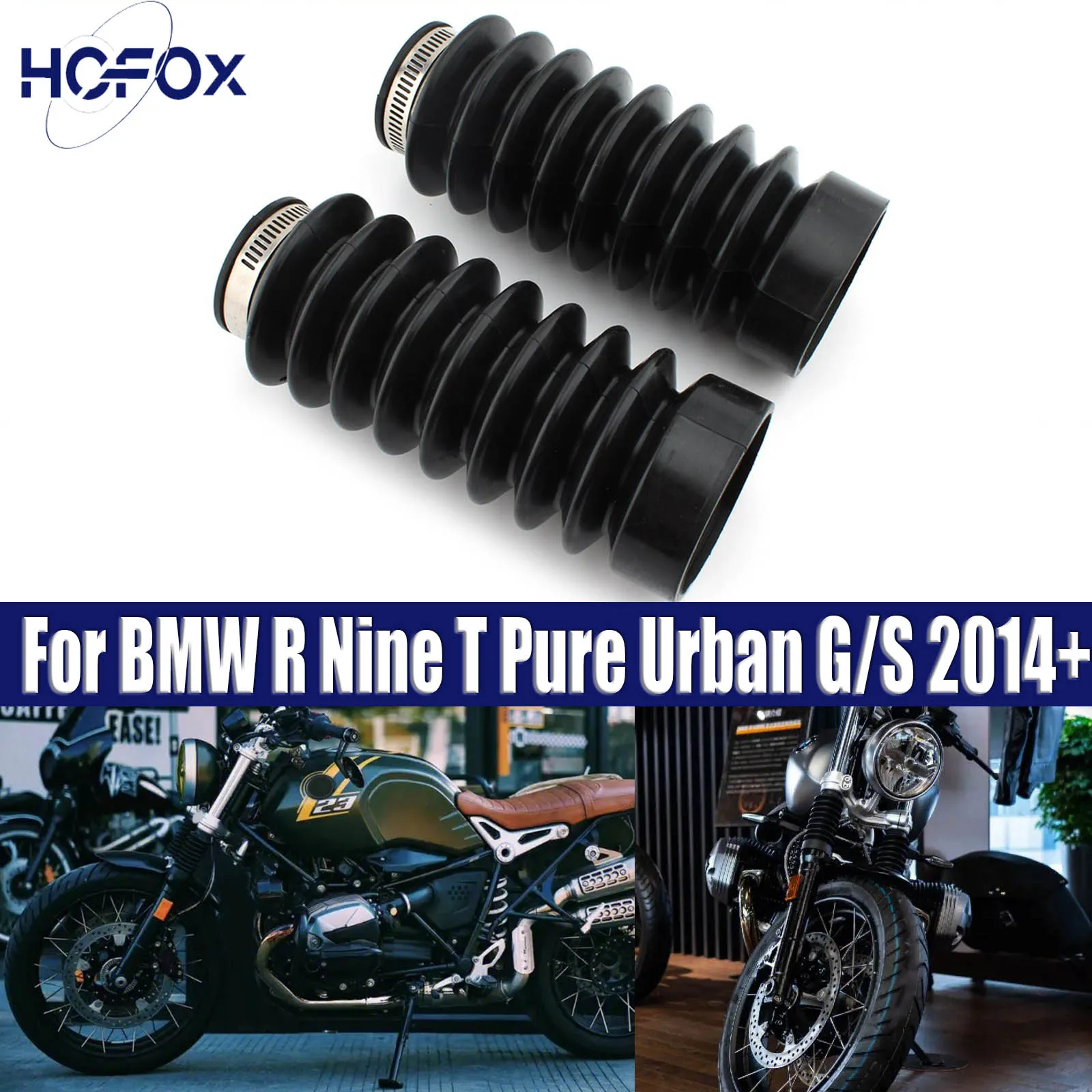 

Front Fork Dust Gaiters Boots Cover Rubber For BMW R Nine T Pure Urban G/S 2014+ Motorcycle Fork Gaiters