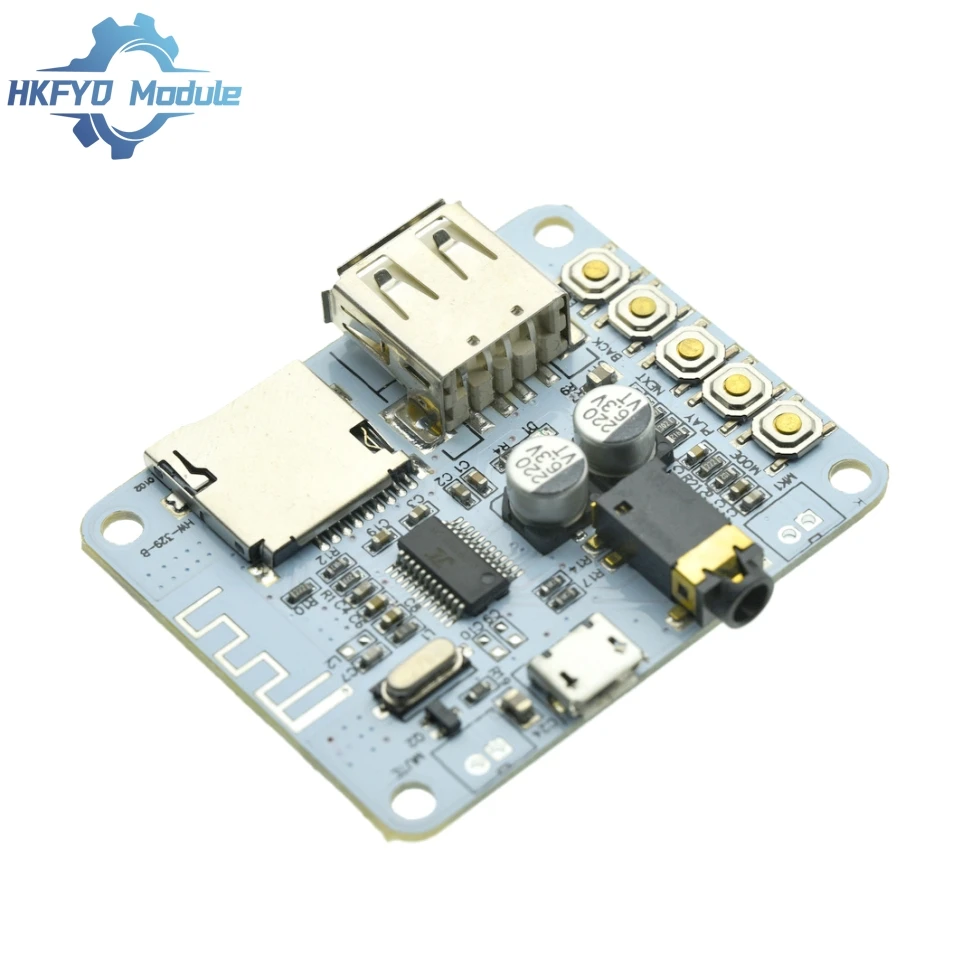 Bluetooth Audio Receiver Board With USB TF Card Slot Decoding Playback Preamp Output A7-004 5V 2.1 Wireless Stereo Music Module