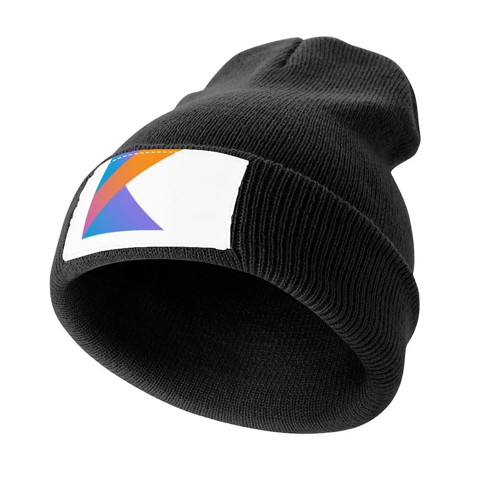 

Best seller kotlin programming logo merchandise essential t shirt Knitted Cap Rave Icon Streetwear Women's Hats Men's