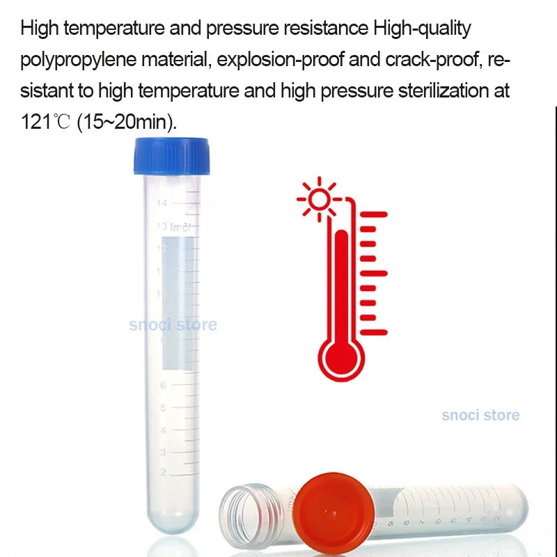 15ml 20ml 50ml 100ml plastic centrifuge tube laboratory container with scale and no scale test tube High-speed centrifugal tube