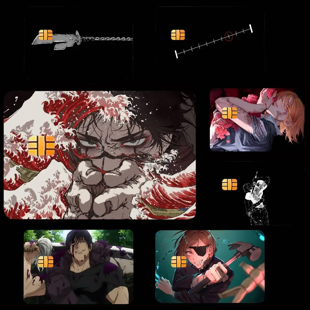 Cool Fashion Anime Popular Hot Top Jujutsu Kaisen Luxury Credit Card Film Debit Protect Bank Bus Card Sticker Skin