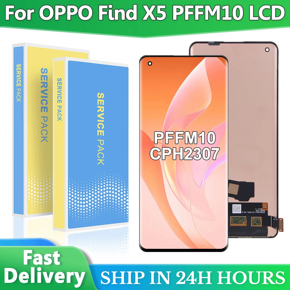 6.55'' AMOLED 120HZ For Oppo Find X5 PFFM10 CPH2307 LCD Display Touch Screen Digitizer Assembly For Oppo Find X5 Display Screen