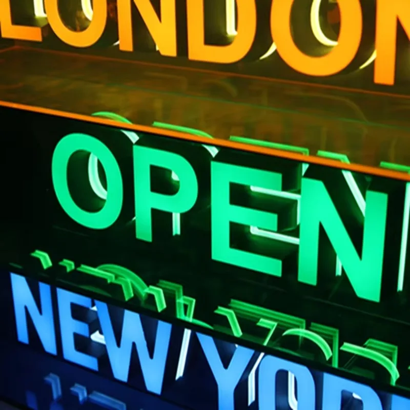Outdoor Indoor Custom Sign Led Letters 3d Logo Mini LED Illuminated Acrylic Light Box Signs for Business Shopping Mall Coffee