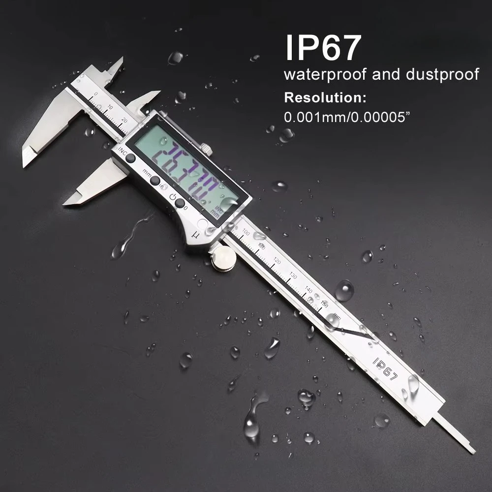 IP67 Water-proof Electronic Vernier Caliper High Accuracy Digital Caliper With Inductive Measuring System
