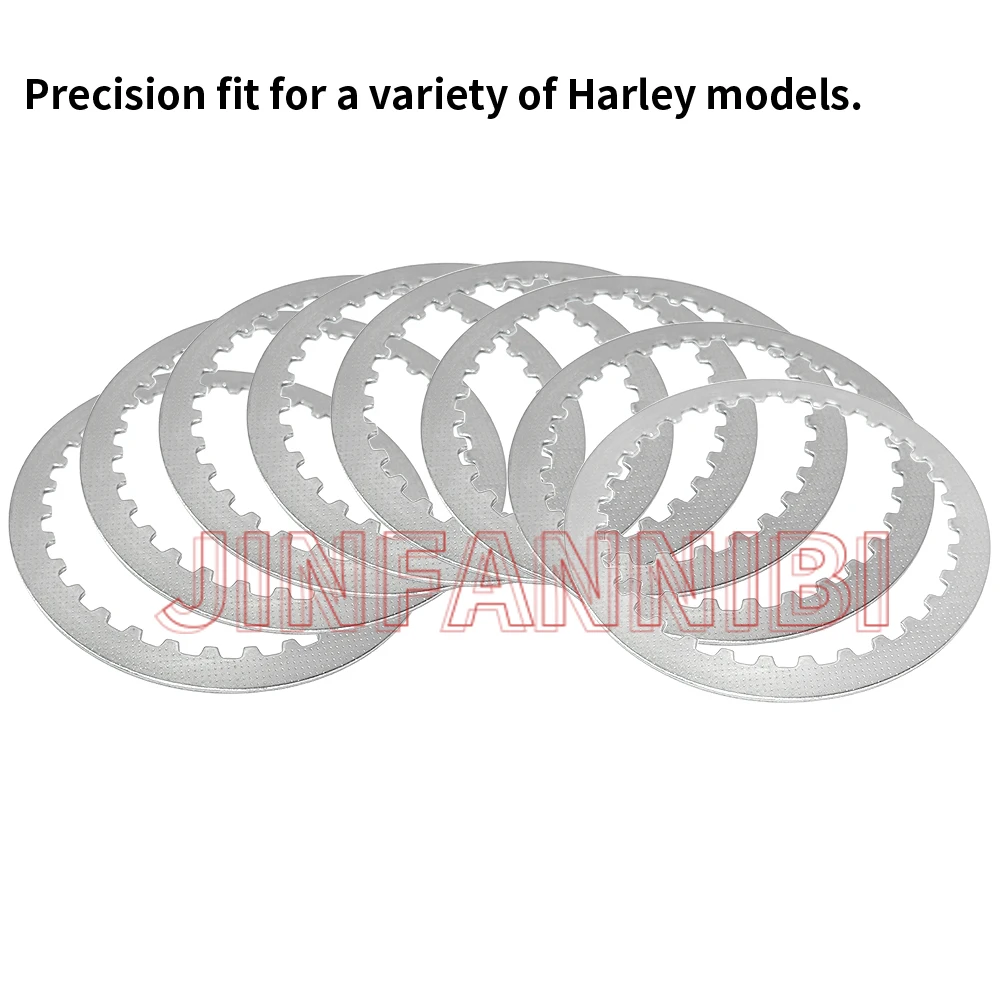 for Harley Softail Street Dyna Road King Tri Road Glide Glide Fat Bob Night Train Ultra Extra Plate Friction Steel Clutch Kit