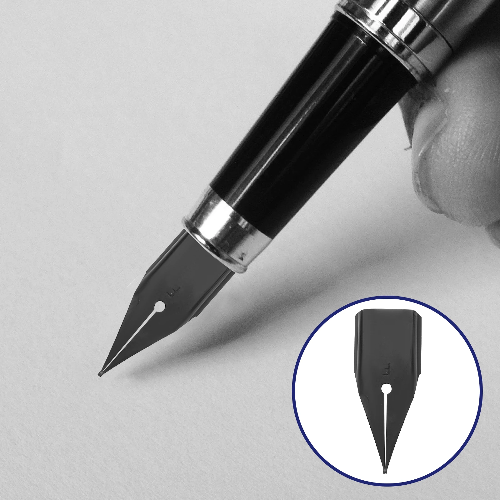 

10Pcs Replacement Fountain Pen Nibs Smooth Writing Fine Tips for Calligraphy Lettering Students Stationery Nib Set