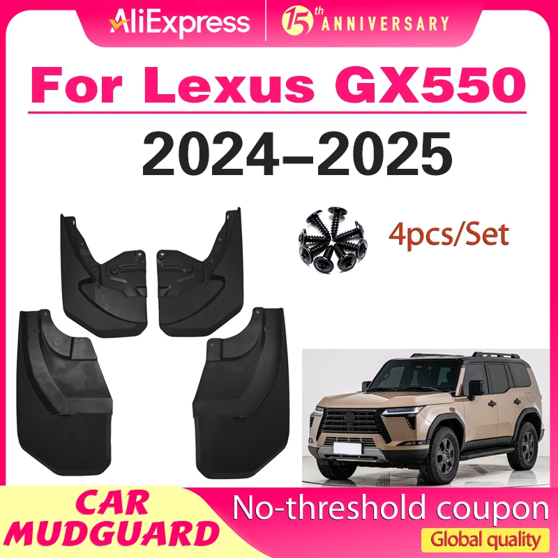 

2024 2025 for Lexus GX550 gx Mudguard Fender Mud Flap Guards Splash Mudflaps Front Rear 4pcs