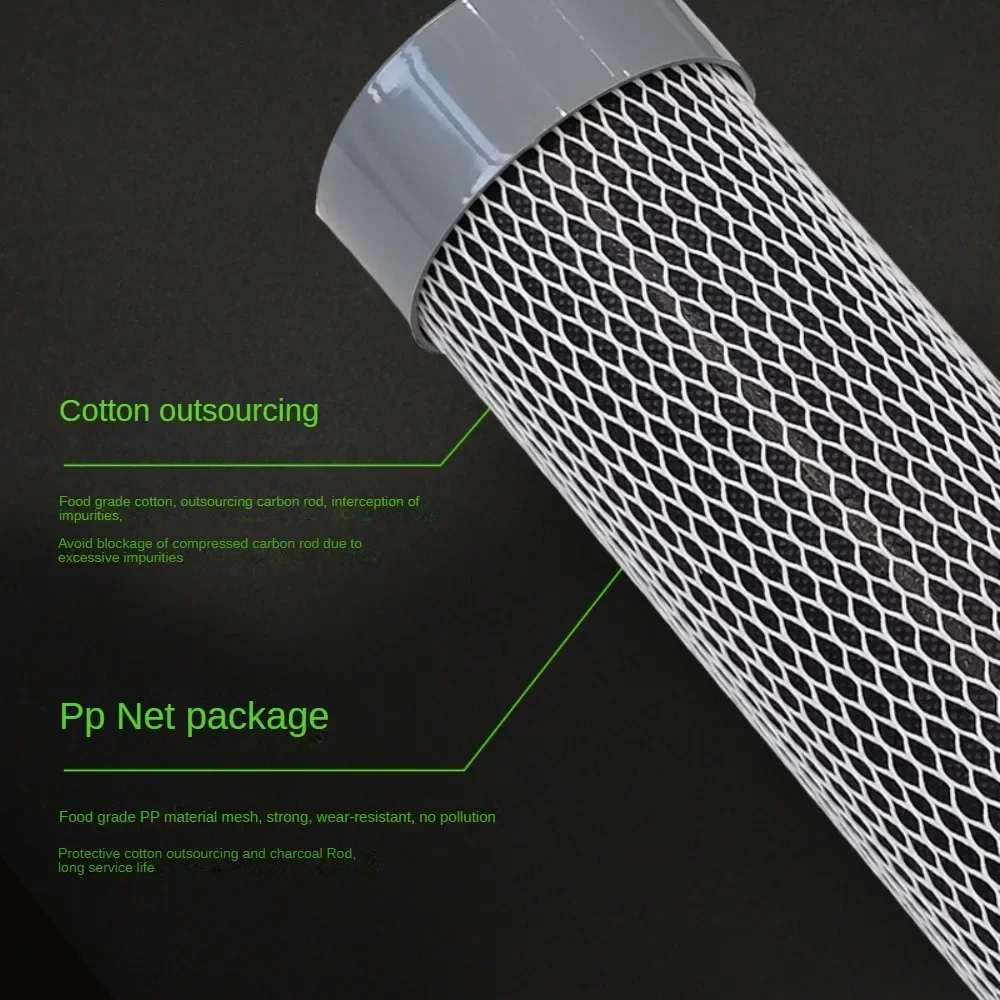 Универсальный 10-дюймовый фильтр для очистителя воды, сменный элемент для домашнего пищевого класса, уплотнение из активированного угля, передний фильтр