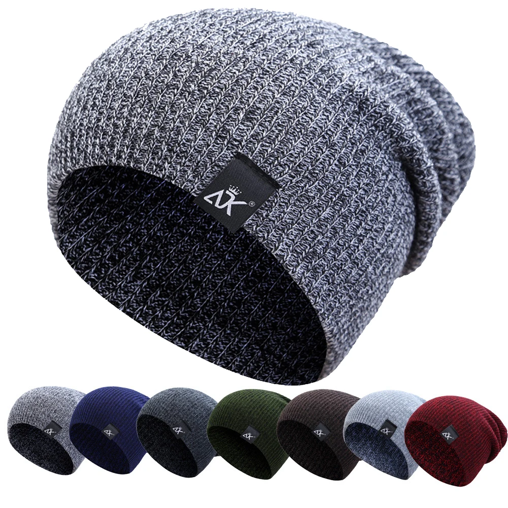 

Winter Warm Knitted Beanie Hat Windproof Motorcycle Cycling Skullies Beanies Casual Slouchy Hat Crochet Beanie Hat for Women Men