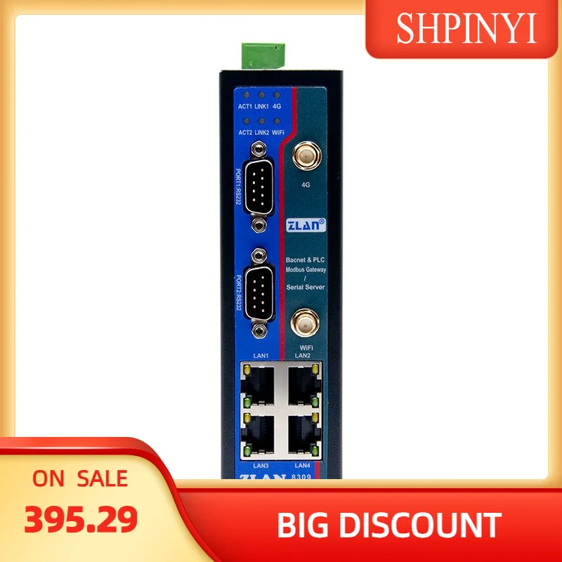 

Шлюз IoT от производителя с интерфейсом Modbus/Support RS232/485 до RJ45/WIFI/4G ZLAN8309