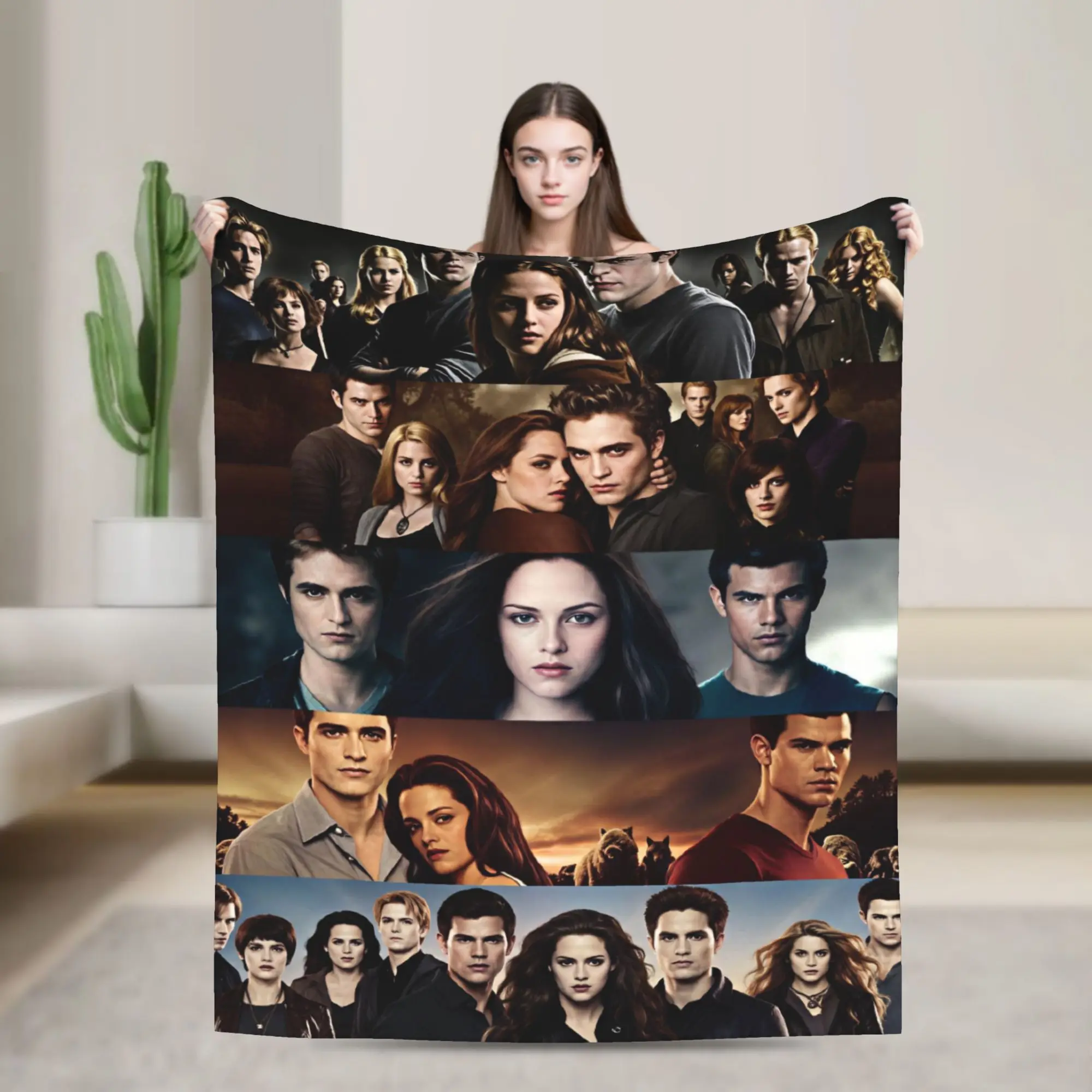 Super Warm Blankets Camping Twilight Saga Edward Bella Throw Blanket  Flannel Bedspread For Couch Chair Novelty Sofa Bed Cover