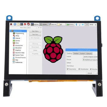 TFT LCD 디스플레이 터치 스크린 모니터, USB HDMI 호환, 라즈베리 파이 5 4B 3B + AIDA64, 800x480 RGB 픽셀, 5 인치, 신제품 