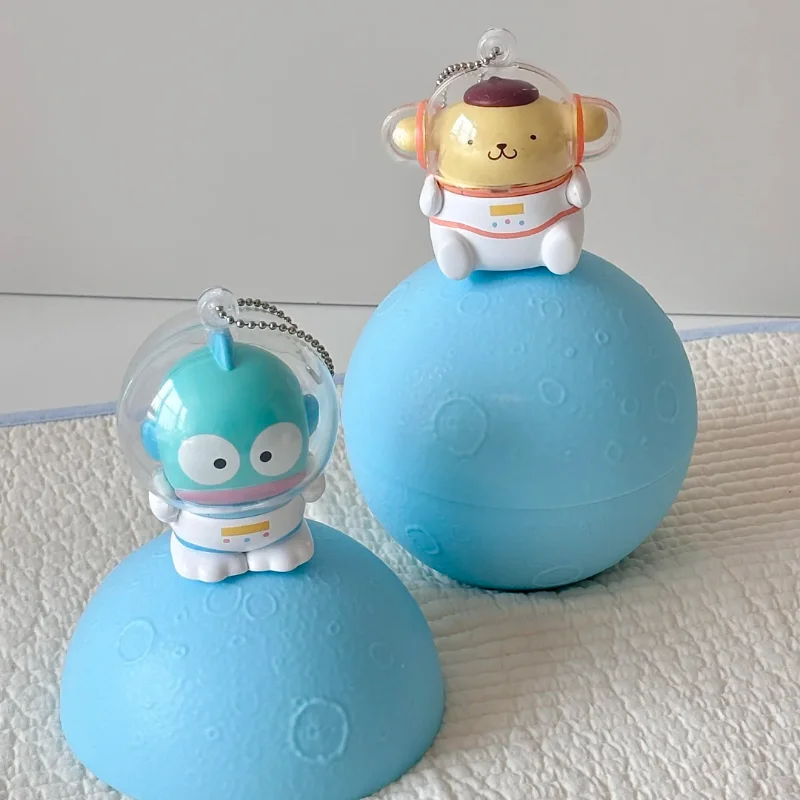 오리지널 Sanrio 캐릭터 캔디 플래닛 시리즈 블라인드 박스 헬로 키티 Cinnamoroll 피규어 모델 미스터리 볼 Diy 펜던트 재미있는 선물