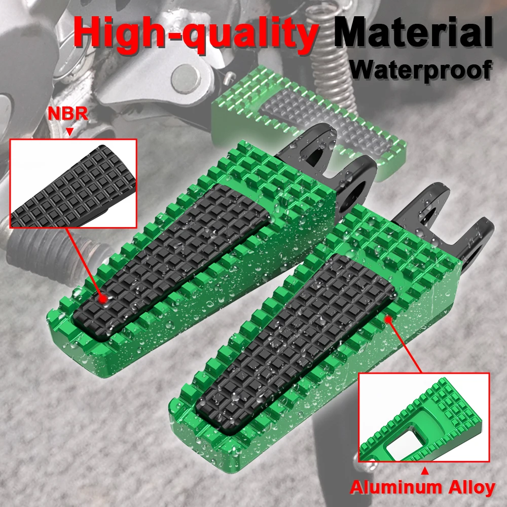 Motorcycle Rear Footrests Footpegs Foot Rests Pegs Pedal For Kawasaki ZX-10R 2011-2024 Z400 Z 400 2019 2020 2021 2022 2023 2024