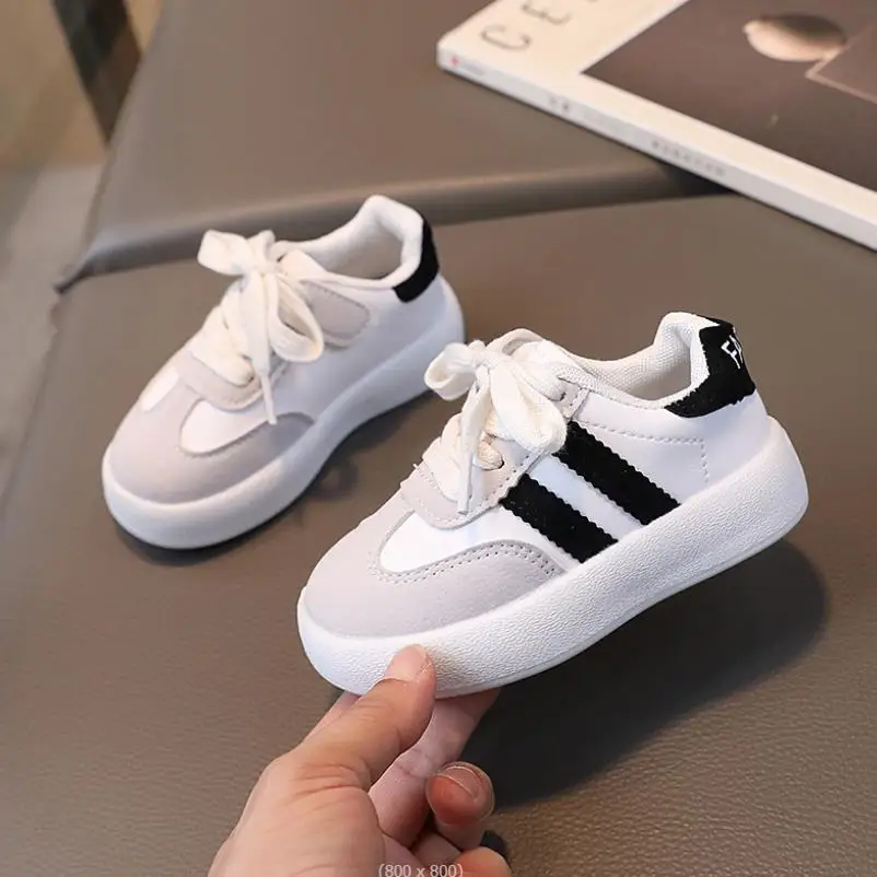 Cute Children\'s Toddler Sneakers Flat Heel Baby Girls Shoes Platform Little Boys Running Shoes Kids Tenis Shoe For Spring Autumn