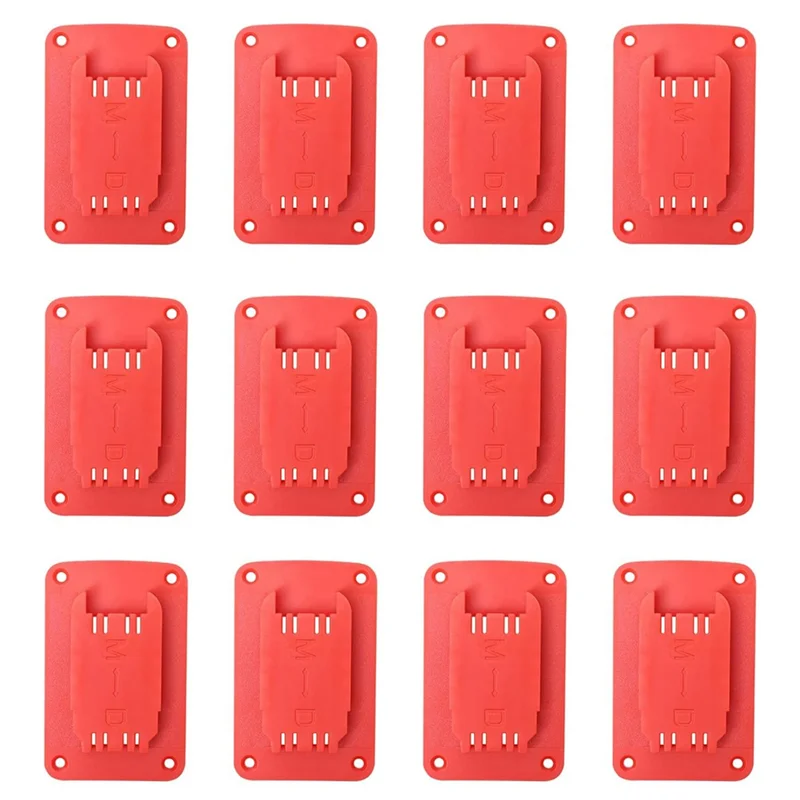 12Packs Tool Holder For M18 & For 20V,Wall Mount Drill Holder With 48 Screws Easy Install-ABGL