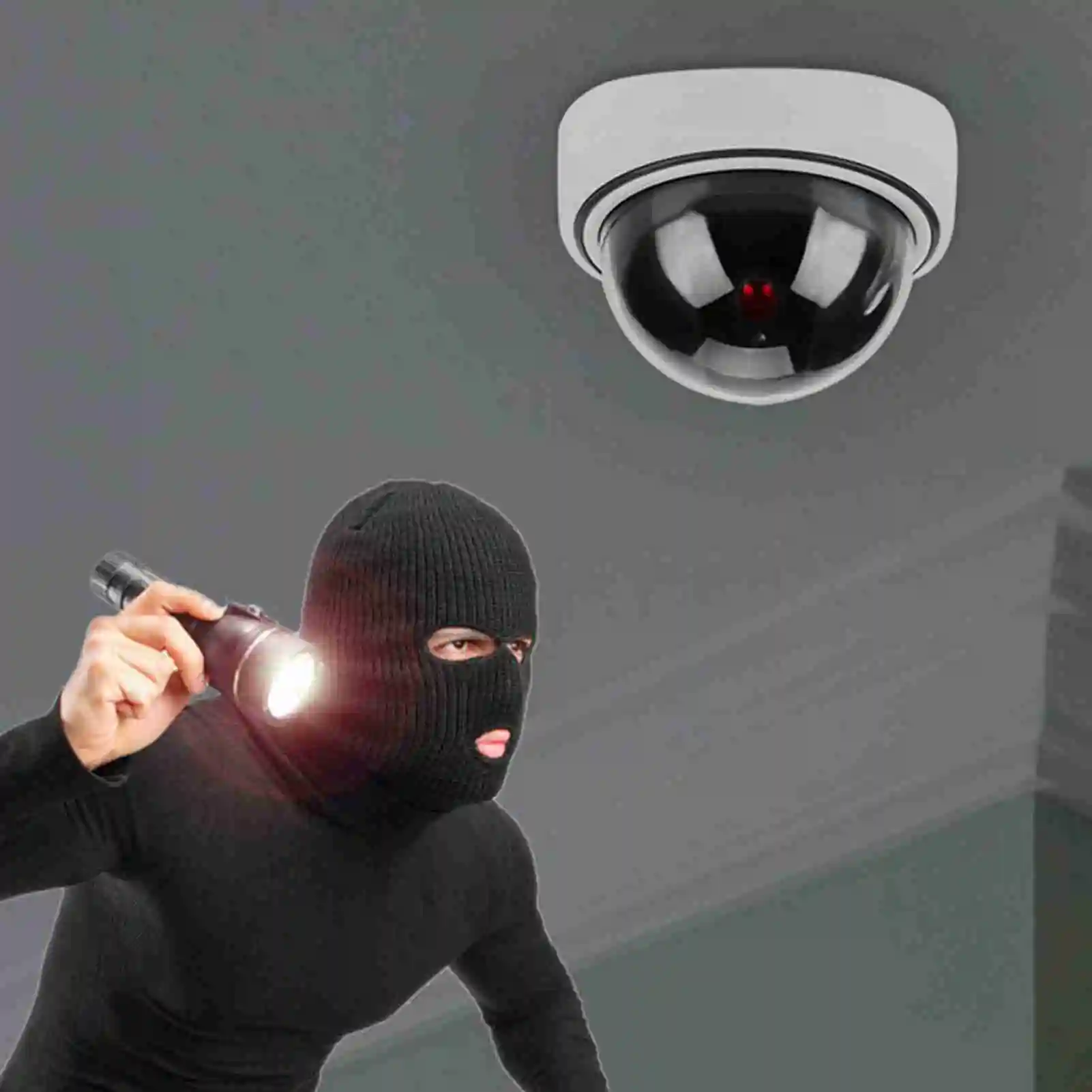 zk30 Wireless Home Security Dome Simulated Camera Video Dummy Indoor Outdoor Surveillance Camera