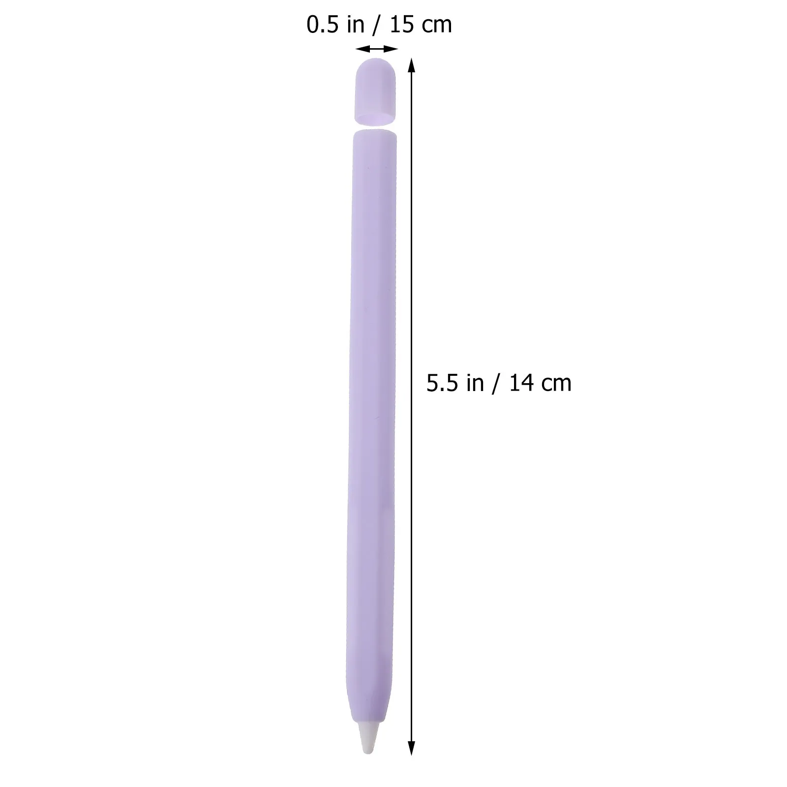 Unique Carrot Design Stylus Pen Protector Sleeve Made of Premium Silicone Anti-Roll Non-Slip Stylus Pen Case Cover for Students