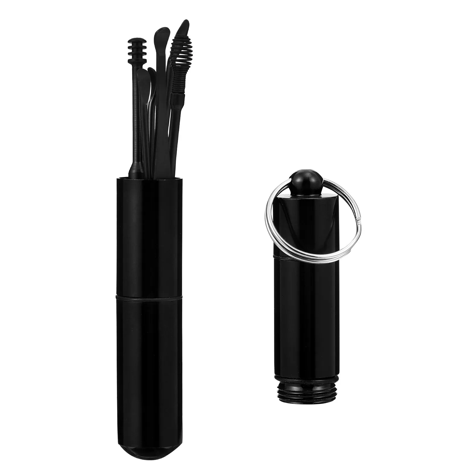 1Set Multipurpose Ear Cleaning Tools Stainless Steel Ear Wax Removal Kit Non Slip Handle Safe Comfortable Daily Travel Use Gift