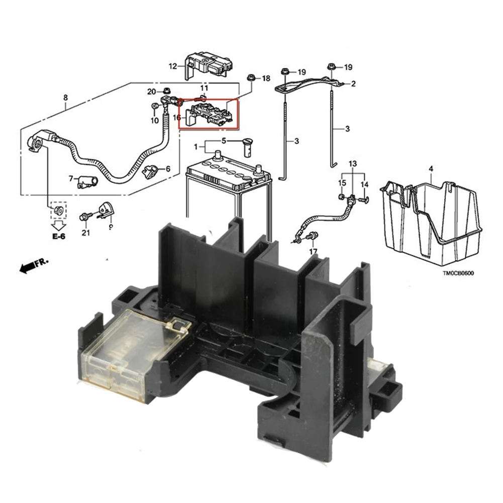 Battery Fuse Overload Protector for JAZZ FIT CITY GE6/8 2009 2010 2011 2012 2013 2014 38210-TF0-003