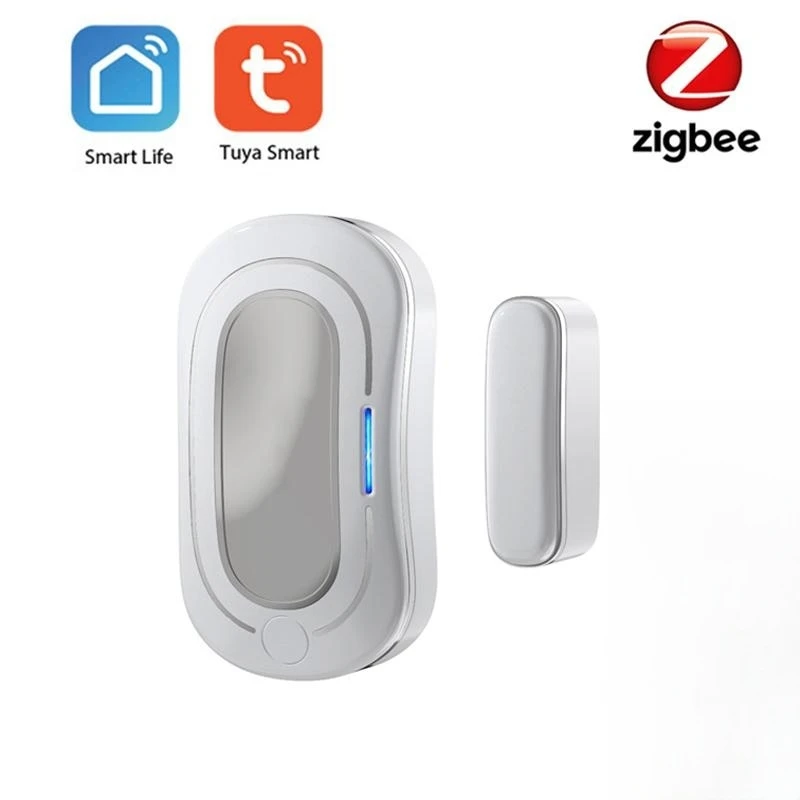 High QualityTuya Zigbee Window Door Sensor Magnetic Contact Switch Tuya App Real Time Control for Smart Home Security Protection