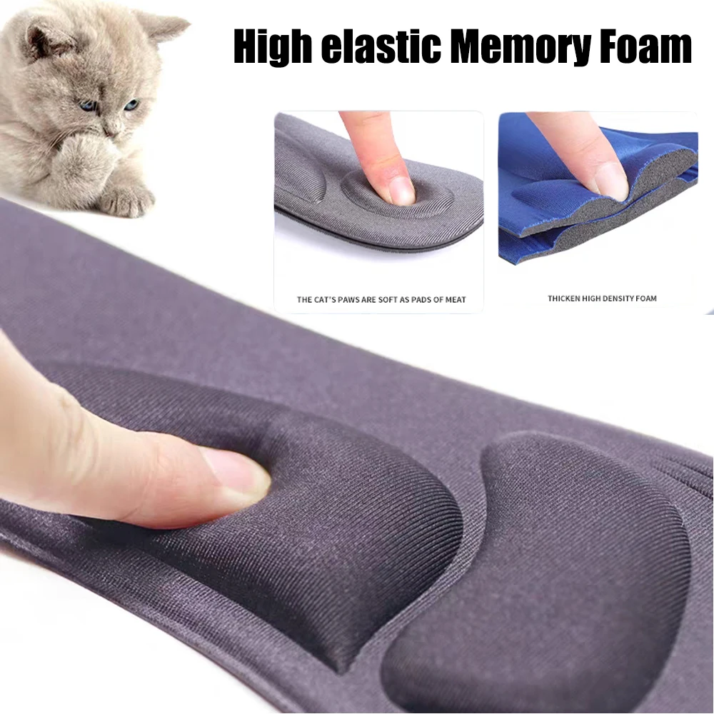 Plantar Fasciitis Arch Support Shoe Inserts for Sneakers Soft Memory Foam Sport Insoles for Shoes Woman Man Foot Massage insole