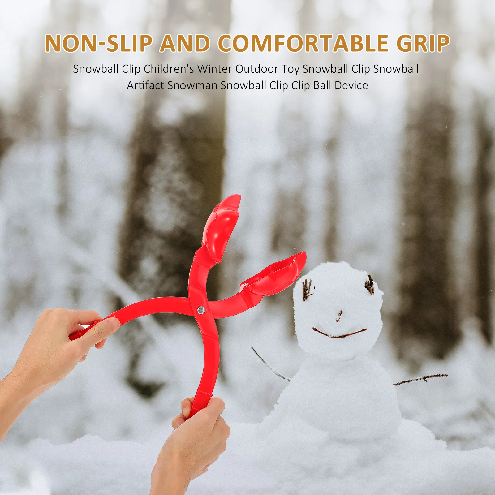 

Snowball Clip Toy for Kids Winter Fun Maker Durable Plastic Material Easy Grip H Outdoor Game Tool S Mud Play