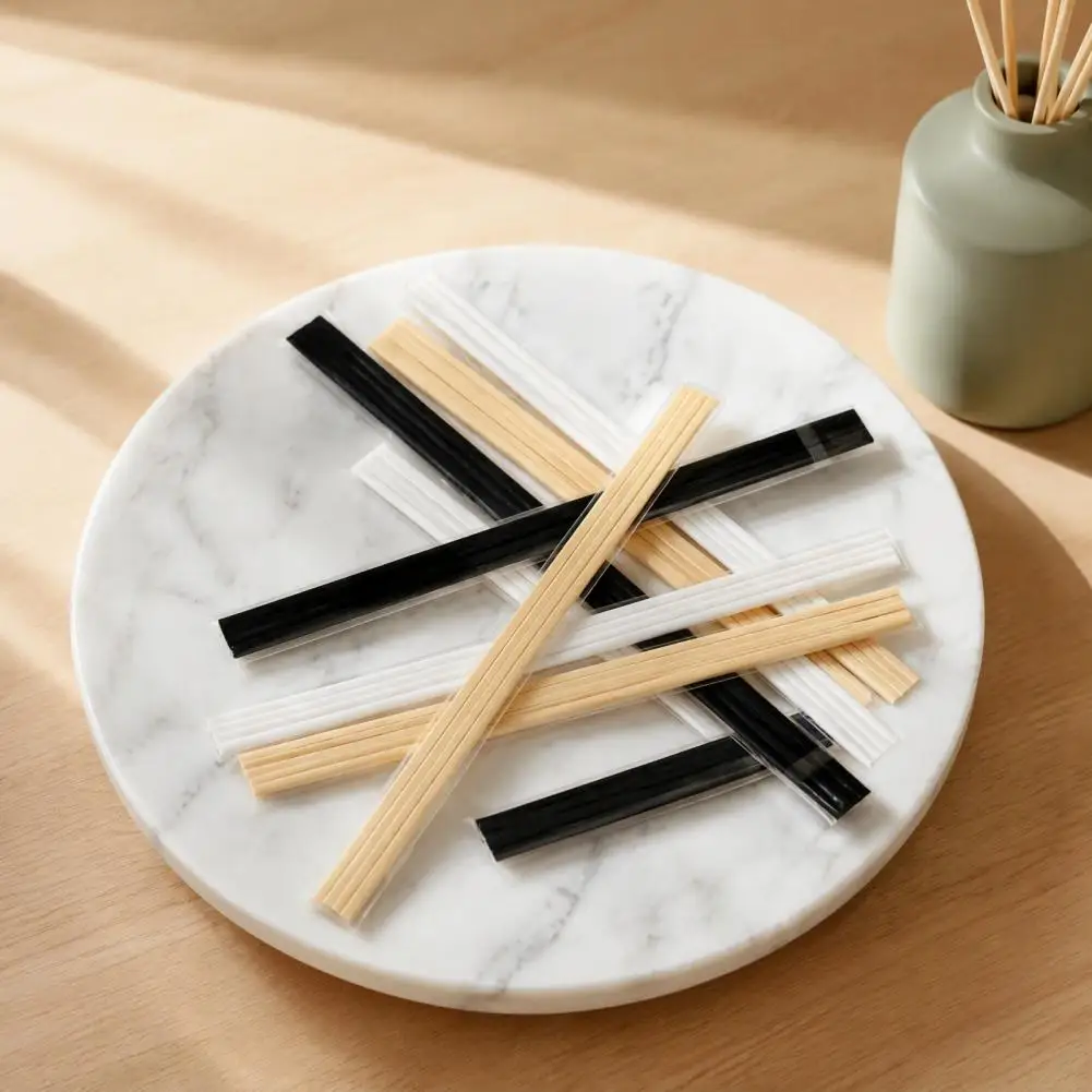 Polyester Fiber Sticks Replacement Reed Sticks 10 Pcs Fiber Diffuser Replacement Sticks Essential Oil Refill for Home Bathroom