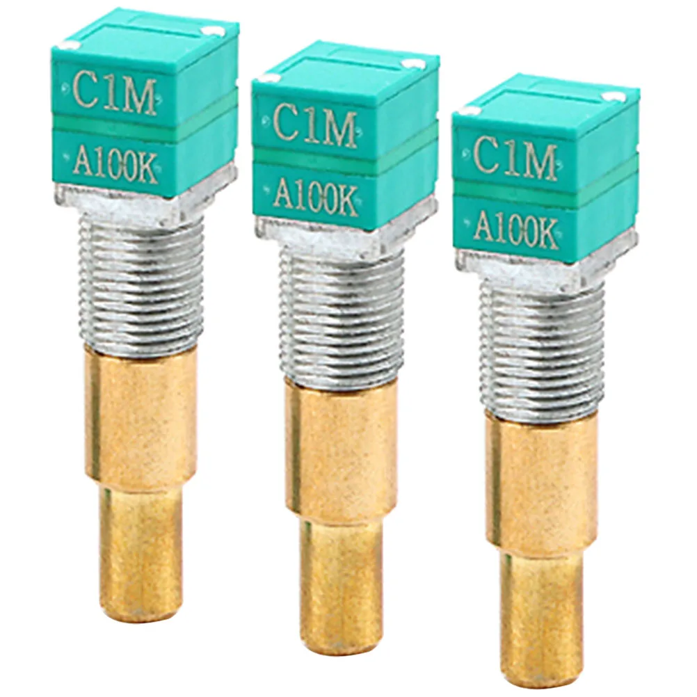 

3 Pcs Guitar Potentiometer A100k Light Green Plastic Volume Control Electric Guitar Parts Accessories Replacement Pots For