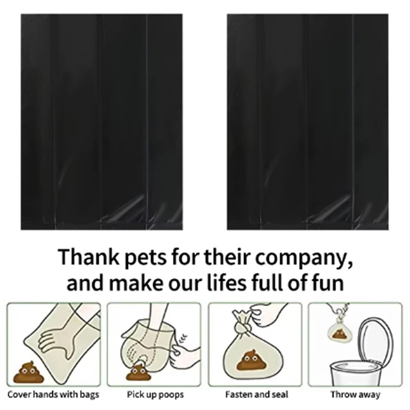 120 Rolls Dog Poop Bag Outdoor Cleaning Poop Bag Outdoor Clean Pets Supplies for Dog 15Bags/Roll Refill Garbage Bag Pet Supplies