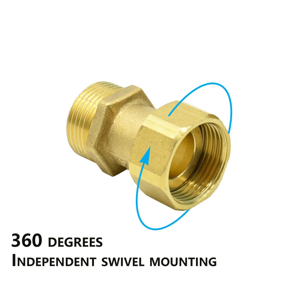 Brass G1/2 G3/4 G1 Male Female Thread Connector Copper Repair Fittings Copper Metal Threaded Water Pipe Connector