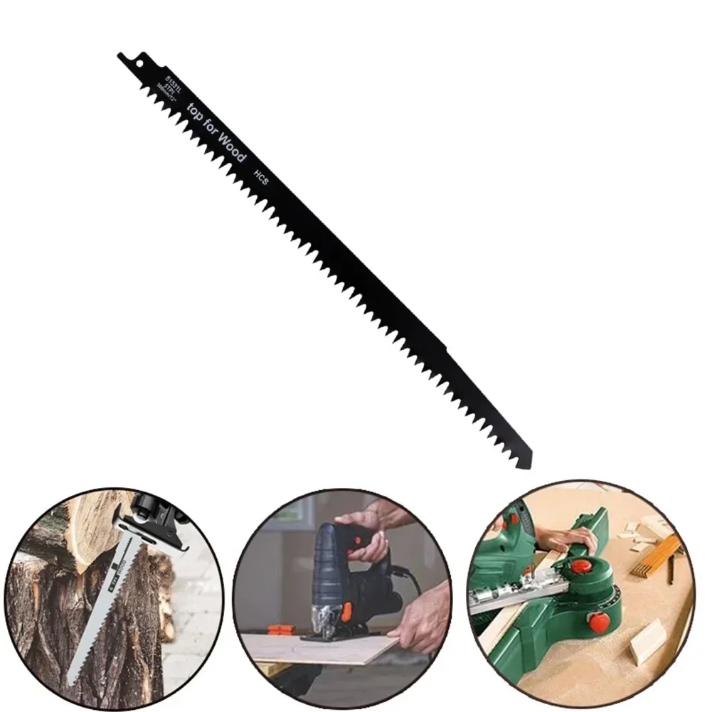 1PCS BI-Metal Reciprocating Saw Blades 300mm For Wood & Metal Cutting Course Damp Wood Logs Plastic Fast Pruning Cutting