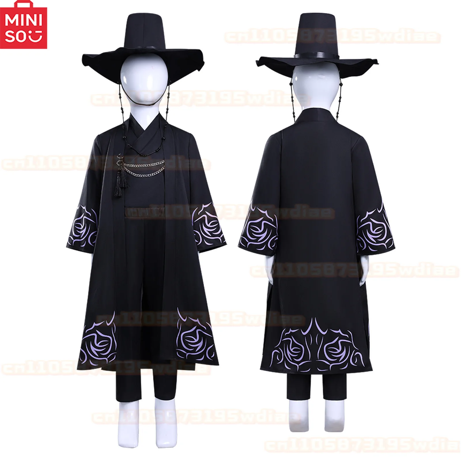 أطفال جينو ساجا بوي أنيمي تأثيري حلي Kpop شيطان هنتر مجموعة الغناء كوريا نمط رجل البدلة قبعة هالوين كرنفال الدعائم الطرف