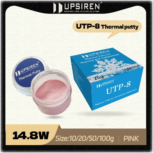 UTP-8 de masilla térmica UPSIREN para procesador VGA GPU IC, almohadilla térmica de enfriamiento rápido, masilla de bloqueo de calor de repuesto de alto rendimiento