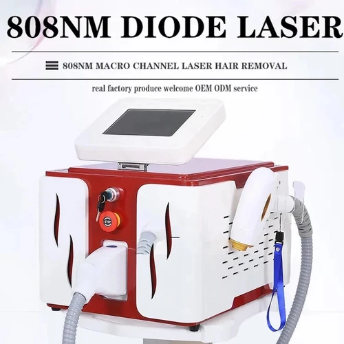 휴대용 제모 레이저 기계, 영구 제모 레이저 핸드피스, 755 808 1064 다이오드 레이저, 3500W, 808nm