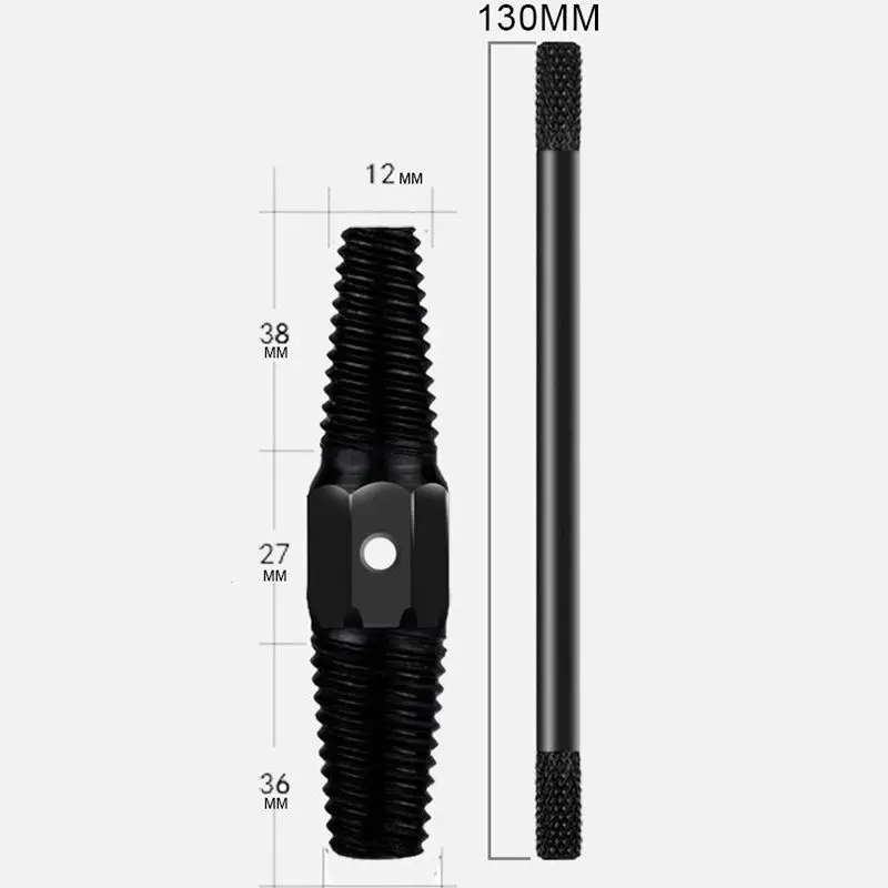 2Pcs/Set 1/2 inch 3/4 inch Damaged Wire Screw Extractor Water Pipe Triangle Valve Tap Broken Wire Screw Extractor Remo Tools