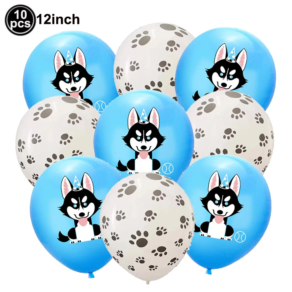 12 Zoll Hunde-Themen Bunte Bedruckte Latexballons Welpen-Ballons für Hundegeburtstag Babyparty Dekoration Hundeballon-Set – Detail 7