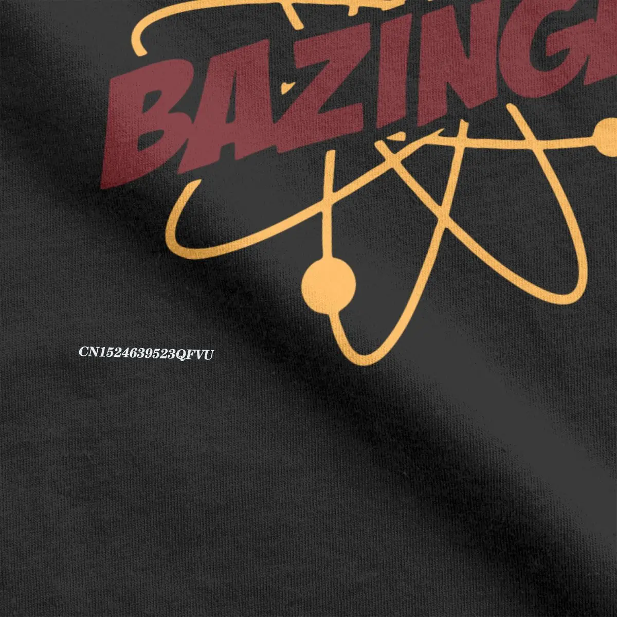 Bazinga The Big Bang Theory Tee Shirt Men Vintage Cotton Tees Crewneck Harajuku Tshirt Plus Size Tops