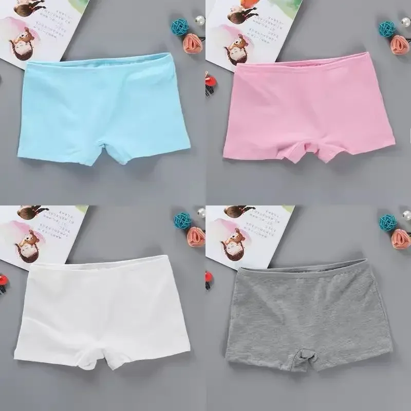 5pc Mix Girl Safety Shorts Pants Solid Underwear Cotton Leggings Girls Lace Briefs Short Pants