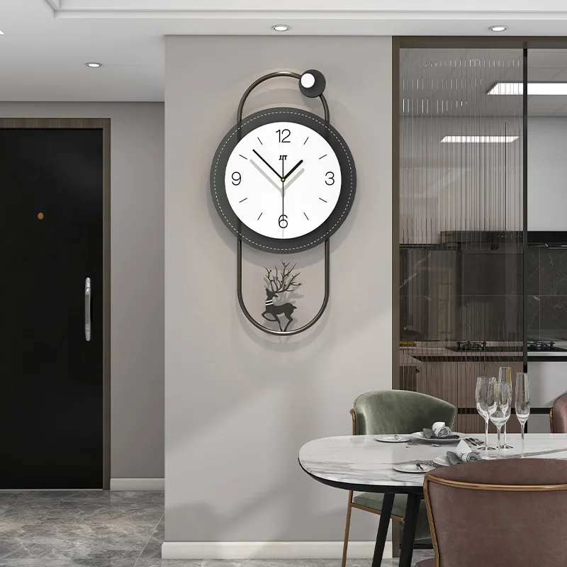 ความเรียบง่าย บุคลิกลักษณะ ความคิดสร้างสรรค์ นาฬิกากวางน้อย การตกแต่งพื้นหลังทางเข้า นาฬิกาแขวนทาสี