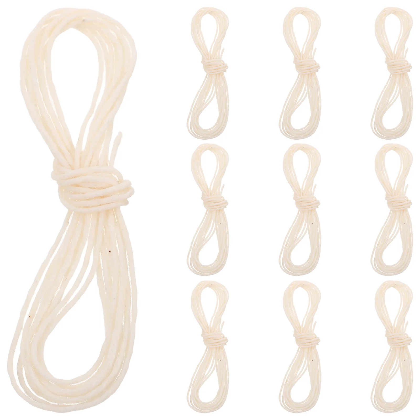 10pcs Erhu Qianjin Line Cotton Material Ideal Length For Tuning Easy Replacement Maintenance Supply Braided Cotton Rope Musical