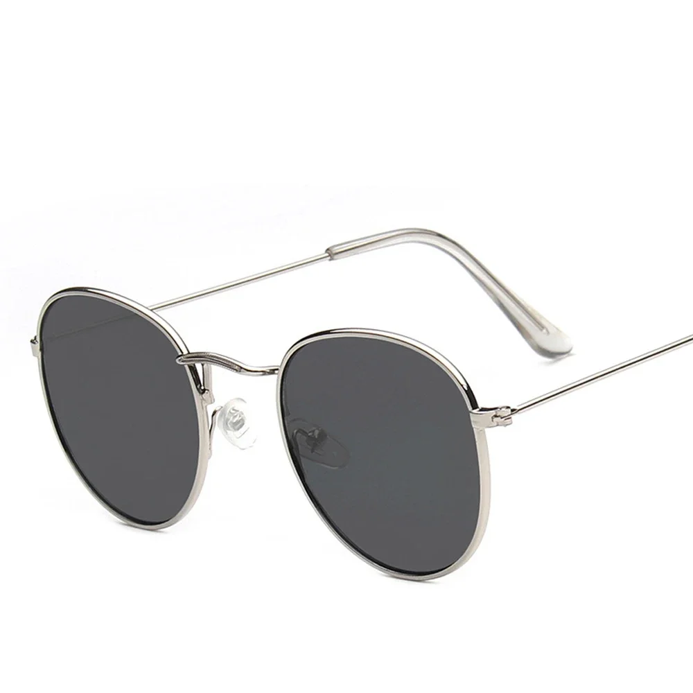Vintage lustrzane okulary przeciwsłoneczne męskie i damskie okulary przeciwsłoneczne Retro z metalową ramką wyjściowy modny okularów — zdjęcie 5
