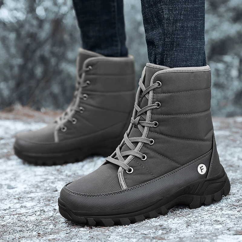 Winter Boots Men High Top Shoes For Men Casual Outdoor Sneakers Snow Boots Good Quality Shoes Sneakers Women Boots Male